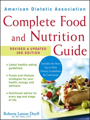 American Dietetic Association Complete Food and Nutrition Guide - ebook